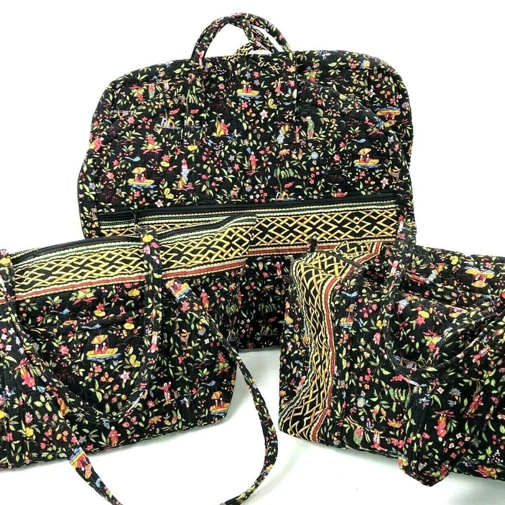 Vera Bradley Asian Theme Luggage 3-Piece Set